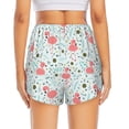 thumbnail image 2 of Lsque Cute Flamingo Printed Women's Running Shorts with Liner Pockets,Elastic Quick Dry Workout Athletic Gym Yoga Shorts,Womens High Waist Shorts-Large, 2 of 9