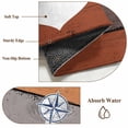 thumbnail image 6 of 2x3 Ft Entryway Area Rug, Nautical Anchor Kitchen Rug Runner Washable Floor Mat, Vintage Orange Brown Wooden Grain Non Slip Indoor Door Mat Throw Carpet for Bathroom Living Room Bedroom, 6 of 8