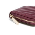 thumbnail image 4 of Daisy Rose Quilted Zip Around Wallet and Phone Clutch - RFID Blocking with Card Holder Organizer -PU Vegan Leather - Burgundy, 4 of 5