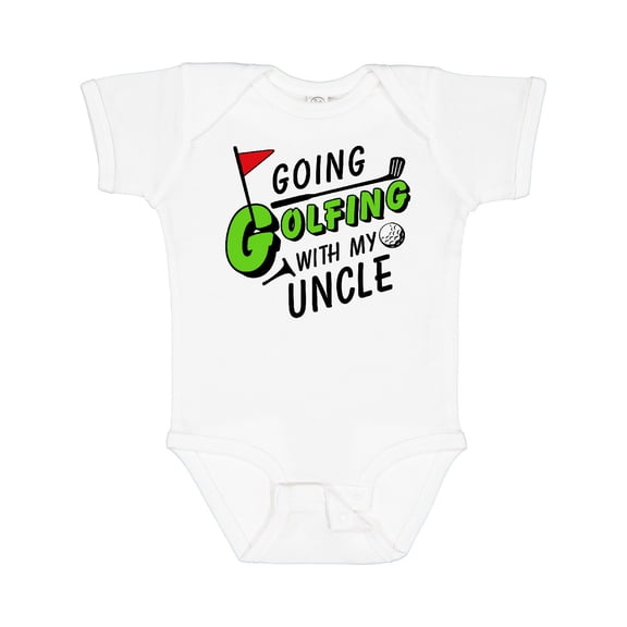 Inktastic Going Golfing with My Uncle Kids Golf Boys or Girls Baby Bodysuit