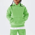 thumbnail image 6 of Goodw7 Kids Oversized Hoodie Plain Pullover, Hooded Sweatshirt with Kangaroo Pocket, No Drawstring Long Sleeve Comfy Top for Boys Girls Daily, 6 of 8