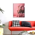 thumbnail image 4 of KLL Delicate Pink Carnations A Print Canvas Wall Art, Canvas Painting Prints Canvas Art Wall Decor Home Decoration for Living Room Bedroom Office, 4 of 6