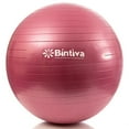 thumbnail image 7 of Bintiva Anti-burst Fitness Exercise Stability Yoga Ball, Including Free Foot Pump - 65cm Red, 7 of 7