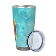 thumbnail image 2 of Lsque Tranquil Ocean Canoe Journey Pattern 20oz Car Cup with Lid and Straw, Insulated Coffee Cup with Straw Topper, Spill Proof Travel Coffee Mug, Stainless Steel Tumble-Straw Two-piece Set, 2 of 8