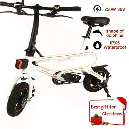 Electric Bike+250W 36V 6AH Batt APP Control Smart Folding Electric Bike With LED Headlight
