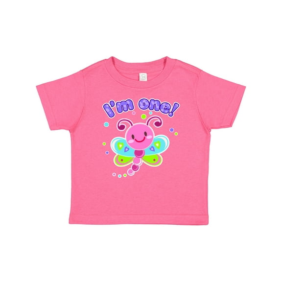 Inktastic I'm One Dragonfly First Birthday Girls Baby T-Shirt