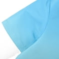 thumbnail image 4 of MYJAJAYI Boys Short Sleeve Button Down Shirts Shirt Summer Tops for kids Aqua Blue 6, 4 of 6