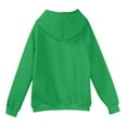 thumbnail image 7 of Domuza Men Hoodies Casual Fashion Long Sleeve Drawstring Hooded Sweatshirt Fall Winter Basic Essential Raglan Hooded Pullover with Kanga Pocket Green S, 7 of 7