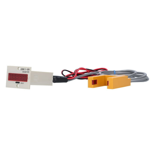 Digital Display Counter, Automatic Induction BEM-6H-30E4-CT Electronic Digital Display Counter Anti-interference For Industrial Automation Control Systems DC12-24V