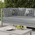 thumbnail image 5 of Peacock Paradise Indoor/Outdoor Pillow with Removable Cover in Gray 26x26, 5 of 6
