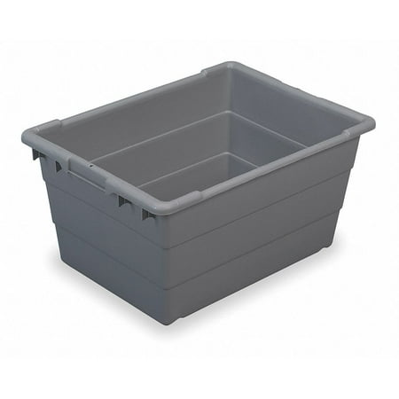 Plastic Stacking Cabinet - Akro-Mils 34304 Tubs Nesting Crossstack Gray - Pack of 6