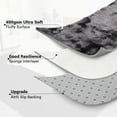 thumbnail image 4 of HOMERRY Plush Polyester Shag Area Rug 4'x6' Fluffy Rug Plush Decorative Rug for Indoor Home Floor Carpet, Dark Gray, 4 of 7