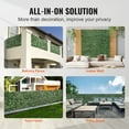 thumbnail image 6 of Ivy Privacy Fence 59x158in, Artificial Green Wall Screen, Faux Ivy Hedge for Outdoor Garden, 6 of 7