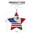 thumbnail image 3 of Leather Earrings Dangle For Women America Flag Mexican Flag Trendy Star Earrings Lightweight Fashion, 3 of 6