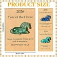 thumbnail image 3 of 2D Flat Acrylic Horse Token with Greeting Cards, Year of the Horse 2026 Gifts, Keepsake Token, A Symbol of Strength & New Beginnings New Year Gift for Family, Meaningful Gift Cards for Friends, 3 of 8