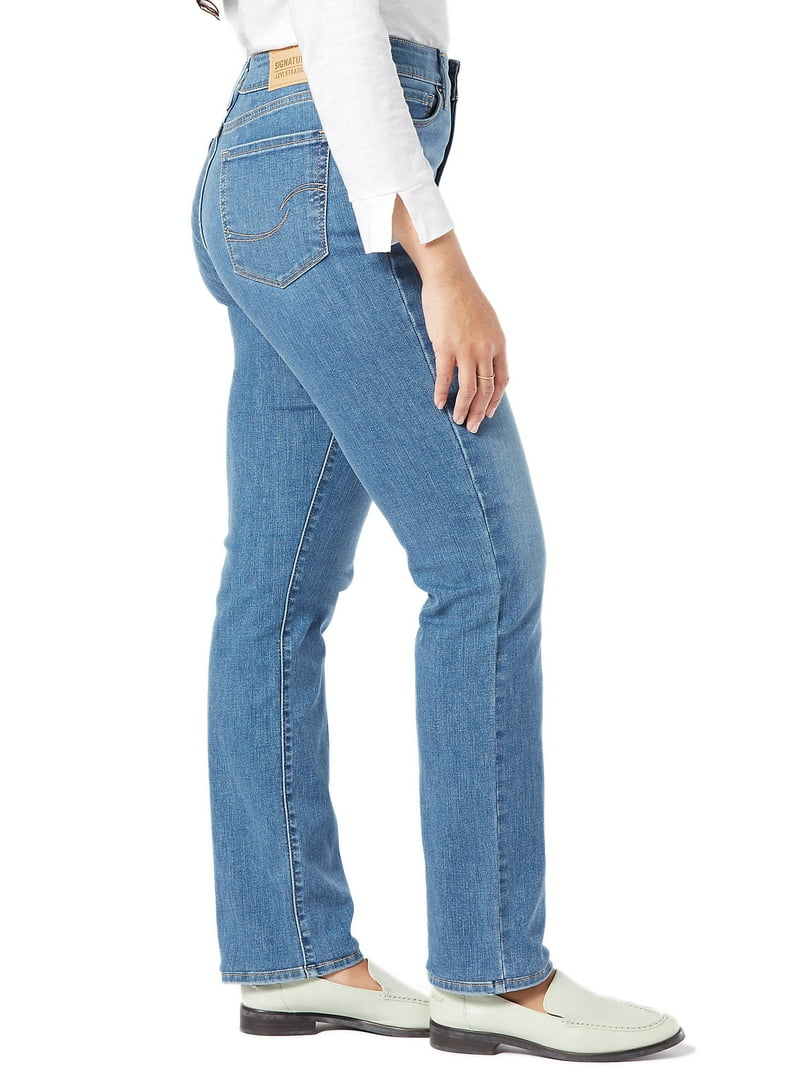 Levi Strauss women's Shaping High-Rise Straight Jeans
