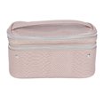 thumbnail image 1 of Equate Beauty cosmetic bag - Compact Double Compartment Train Case, 1 of 6