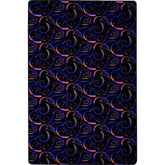 Joy Carpets Neon Lights Dynamo 12' x 18' Area Rug in Color Fluorescent