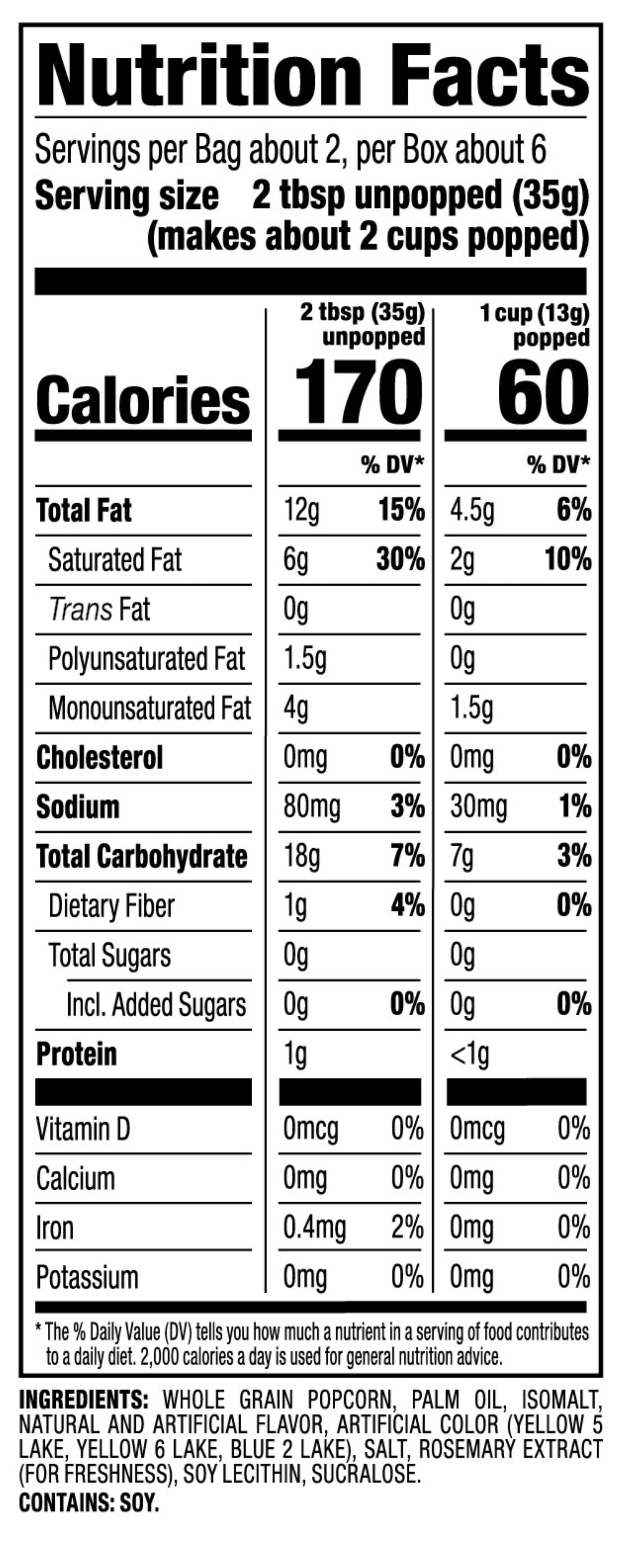 Pop Secret Popcorn, Sweet 'n Crunchy Caramel Microwave Popcorn, 2.64 oz Bags, 3 Ct