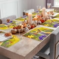 thumbnail image 3 of Fall Placemats Set of 6 Fox Place Mats Thanksgiving Placemat Hummingbird Wildflower Table Mats for Dining Kitchen Table Holiday Dinner Party Home Fall Decorations 13x19 Inch, 3 of 8