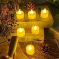 thumbnail image 3 of Kuymtek Velas de té sin llama de 6 uds. Velas de té parpadeantes que funcionan con pilas (B), 3 of 9