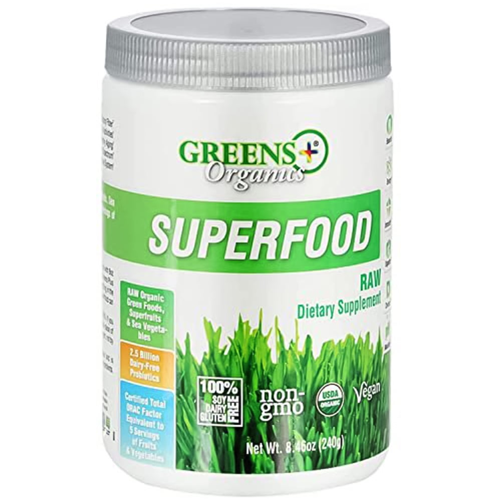 ægtefælle Brink ekspedition Greens Plus Raw Organic Superfood and Super Greens Powder - 30 Servings -  Walmart.com