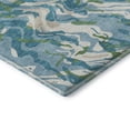 thumbnail image 3 of Addison Rugs Mayfield Premium Machine Washable Transitional Swirls Teal Rectangle Rug, 9' x 12', 3 of 6