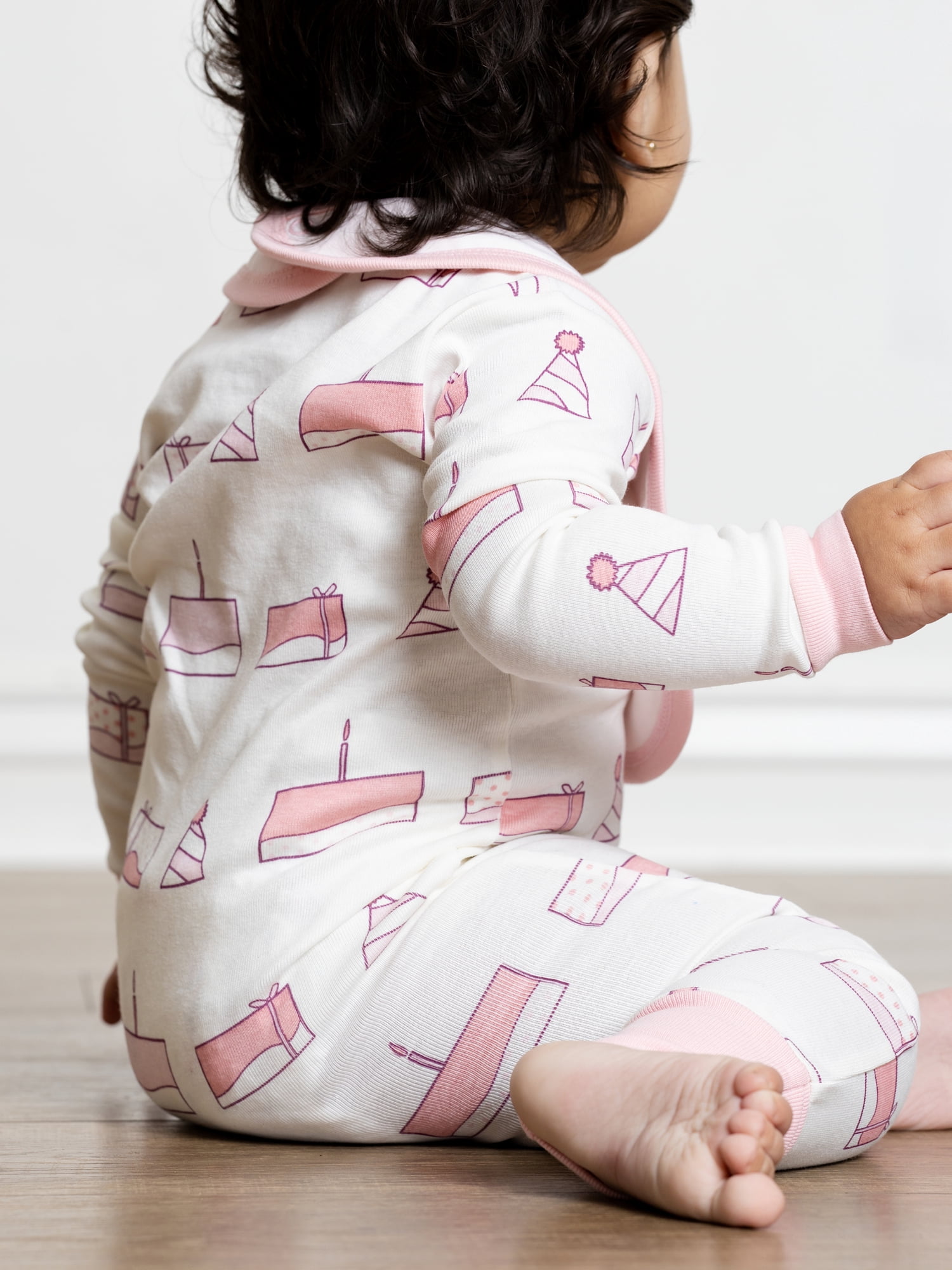 Monica + Andy Organic Cotton One Piece Coverall and Bib Set, Sizes Newborn - 18-24 Months