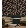 thumbnail image 4 of NextWall  Kianna Jacobean Peel and Stick Wallpaper 20.5 in. W x 18 ft. L - Ebony, 4 of 12