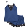 thumbnail image 3 of LiuChenYi Sleep Dress for Women Under $10 Pajamas Set for Women Short Sleeve Sleepwear Button Down Pjs Soft 2 Piece Lounge Sets, 3 of 3