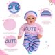 thumbnail image 2 of Set de ropa Reborn Baby Doll BABESIDE para bebés de 43 a 56 cm, 2 of 7