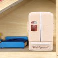 thumbnail image 3 of Miangastore Beige Mini Fridge with Lock for Micro Garden and Window Display 7.3x6x12cm Size Abs Material, 3 of 8
