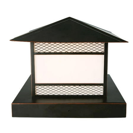 Stainless 9.5' Outdoor Light - Design House Square Column 1-Light 9.5