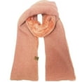thumbnail image 2 of Glen Knit Scarf with Warm Sherpa Fur Women Winter Long Soft Scarves, 2 of 9
