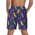 thumbnail image 4 of Goofa Colorful Dinosaur Printed Men's Swim Trunks Board Shorts Quick Dry Mens Swimming Trunks with Compression Liner,Breathable Fit Hawaii Beach Shorts-Small, 4 of 9