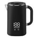 thumbnail image 1 of 1.7L Stainless Steel Electric Kettle, 1500W Boiling, 4 Temperature Settings, Black Digital Version, 1 of 1