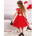 thumbnail image 5 of Arshiner Tulle Dress for Girls Black Tie Back Summer Formal Tutu Kids Prom Dresses 6Y, 5 of 9