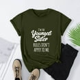 thumbnail image 5 of Fesfesfes Womens Basic Tops Women's Spring And Summer Casual Daily Round Neck Sisters Print Graphic T-Shirt Short Sleeve Tops Women Clothing L(US:8), 5 of 8