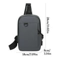 thumbnail image 3 of Ohmyroo Men's Chest Bag, Versatile Shoulder Sling Pack for Casual Use, Running, and Sports, Multifunctional Lightweight Crossbody Bag with Multiple Compartments, 3 of 3