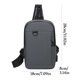 thumbnail image 3 of Bolso de pecho para hombre, bandolera, versátil, informal, pequeño, multifuncional, para correr, deportes, bolso de pecho, almacenamiento, 3 of 3