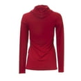 thumbnail image 2 of ANALILI Women's Long Sleeve Turtleneck Top 430J10 Sz Medium Red, 2 of 2