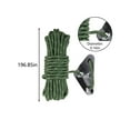 thumbnail image 3 of Nsxcdh Reflective Tent Guyline Windproof Rope with Adjust Buckles 16.4ft Length 4mm Dia,High Tensile Strength,Aluminum Triangle Tensioner,Camping Hiking Backpacking,Tarp Tent Setup Outdoor Gear, 3 of 7
