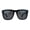 black dark lens, variant on Mens Hard Minimal Oversize Horn Rim Hipster Sunglasses Black
