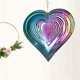 thumbnail image 5 of Wind Chimes Memorial Swivel Unique Colurful Heart Shape Wind Bell para decoración 20cmx28.8cm Zulema campanas de viento, 5 of 8