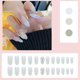 thumbnail image 2 of 24 Uds. Parche de manicura de sirena, luz azul, agua, mariposa, larga, Aurora, uñas postizas extraíbles, 2 of 2