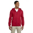 thumbnail image 2 of Adult Super Sweats® NuBlend® Fleece Full-Zip Hooded Sweatshirt - TRUE RED - L, 2 of 2