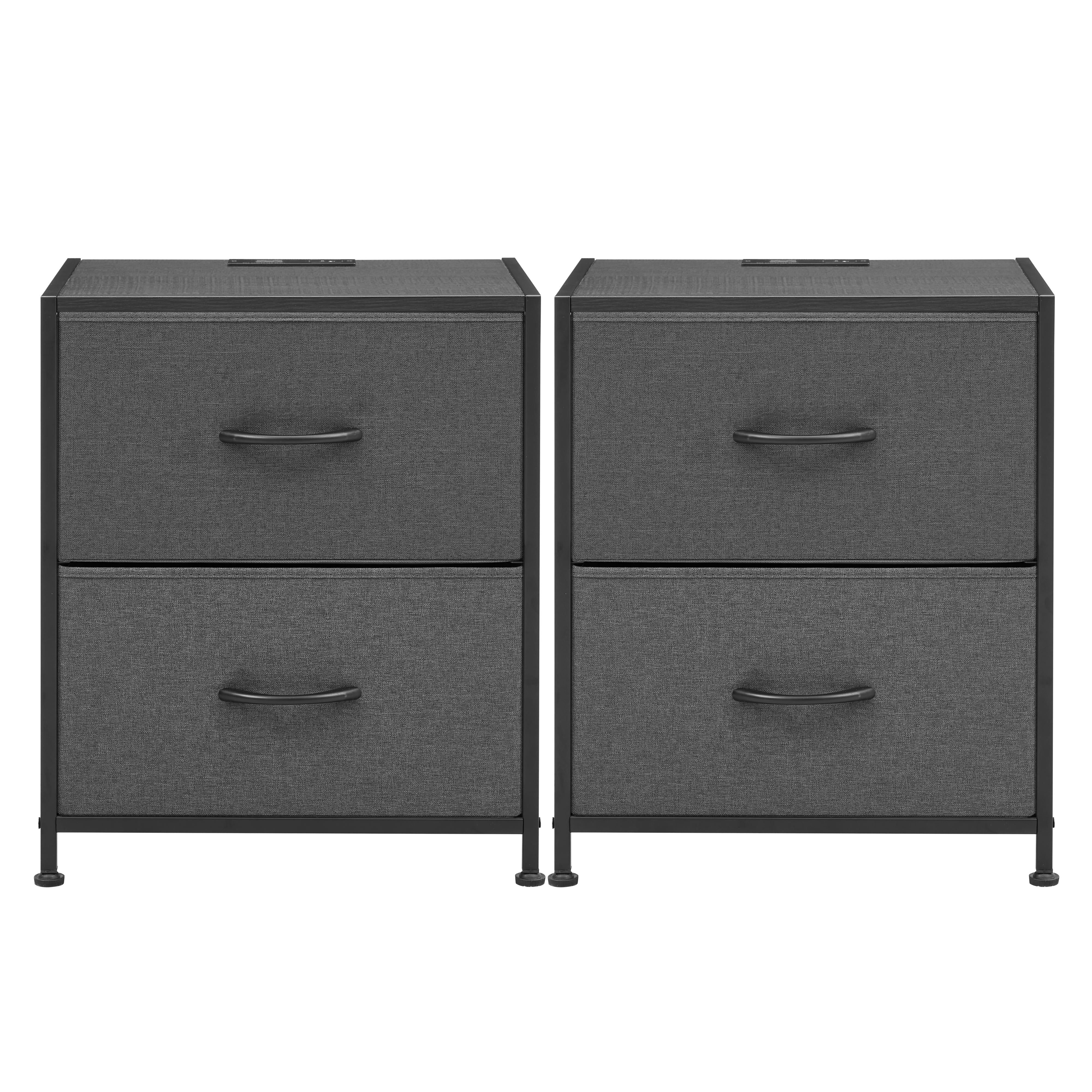 Mainstays 2-Pack Fabric Nightstand