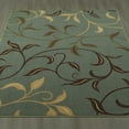 thumbnail image 3 of Ottomanson Ottohome Collection Non-Slip Rubberback Leaves Design Indoor Rug/ Mat, 3 of 7