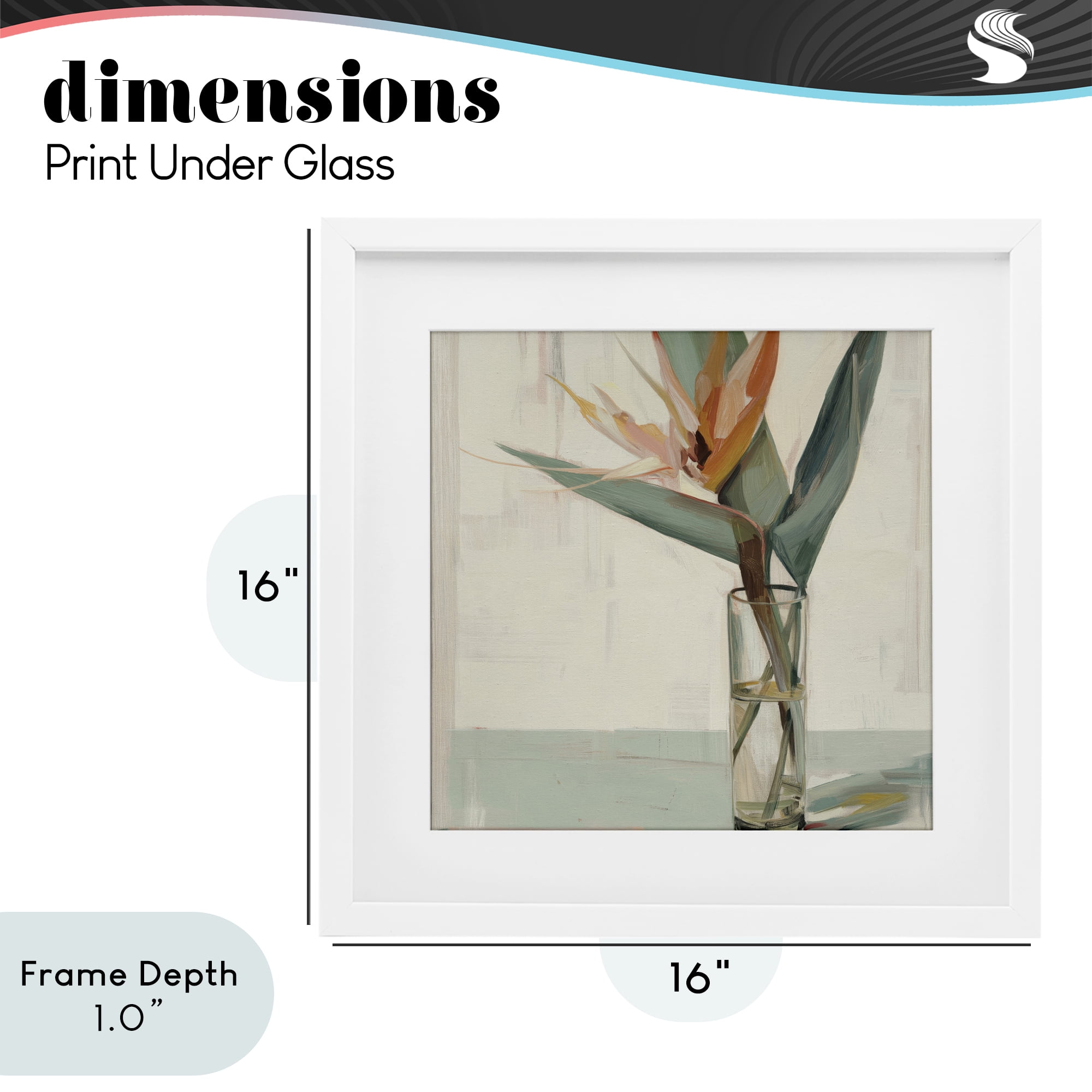 Stupell Industries Exotic Island Bloom White Framed Print Under Glass, design by Svetlana Aleynikova