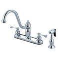 thumbnail image 4 of Kingston Brass KB1116BLBS Centerset Kitchen Faucet, Polished Nickel, 4 of 7